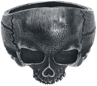 etNox hard and heavy - Skull Head - Ring - Mannen - zilverkleurig