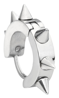 etNox hard and heavy - Spikes - Oorbel - Unisex - zilverkleurig