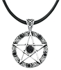 etNox magic and mystic - Black Pentagram - Hanger - Unisex - zilverkleurig