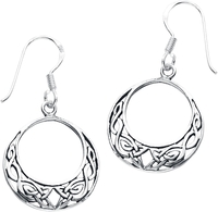 etNox magic and mystic - Celtic Knot - Oorbel - Vrouwen - zilverkleurig