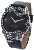 etNox Time - Schlange - Polshorloges - Unisex - zwart