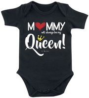 Familie & Freunde - Mommy Will Always Be My Queen - Kids - Mommy Will Always Be My Queen - Body - Unisex - zwart