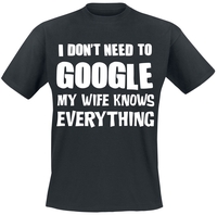 Familie & Freunde - My Wife Knows Everything - T-shirt - Mannen - zwart