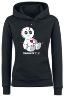 Familie & Freunde - Thinking Of You - Trui met capuchon - Vrouwen - zwart