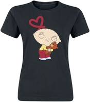 Family Guy - Stew Love Bear - T-shirt - Vrouwen - zwart