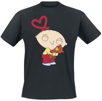 Family Guy - Stewie Love Bear - T-shirt - Mannen - zwart