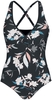 Fashion Victim - Pastel Flower Swimsuit - Zwempak - Vrouwen - meerkleurig