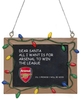 FC Arsenal London - Tafelschild - Kerstballen - Unisex - meerkleurig