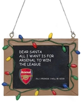 FC Arsenal London - Tafelschild - Kerstballen - Unisex - meerkleurig