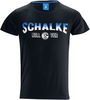 FC Schalke 04 - Logo kontrast - T-shirt - Mannen - zwart