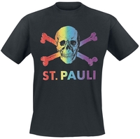 FC St. Pauli - FC St. Pauli - Regenbogen - T-shirt - Mannen - zwart