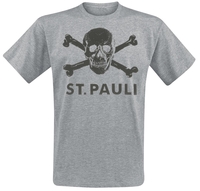 FC St. Pauli - FC St. Pauli - Totenkopf - T-shirt - Mannen - grijs gemêleerd