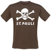 FC St. Pauli - FC St. Pauli - Totenkopf II - T-shirt - Mannen - bruin