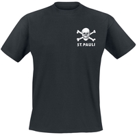 FC St. Pauli - FC St. Pauli - Totenkopf II - T-shirt - Mannen - zwart