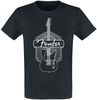 Fender - Monoline Guitar - T-shirt - Mannen - zwart