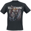 Feuerschwanz - Todsünden Viking - T-shirt - Mannen - zwart