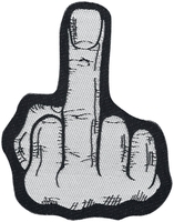Finger - - Patch - Unisex - zwart wit