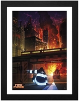 Fire Force - Spontaneous Human Combustion - Ingelijste Afbeelding - Unisex - multicolor