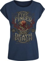 Five Finger Death Punch - 100 Proof - T-shirt - Vrouwen - navy