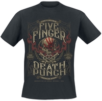 Five Finger Death Punch - 100 Proof T-shirt - T-shirt - Mannen - zwart