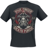 Five Finger Death Punch - Biker Skully - T-shirt - Mannen - zwart