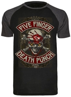 Five Finger Death Punch - Dirty Skull Battle Born - T-shirt - Mannen - zwart grijs