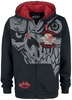 Five Finger Death Punch - EMP Signature Collection - Vest met capuchon - Mannen - zwart rood