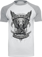 Five Finger Death Punch - Knuckle Chains Eagle - T-shirt - Mannen - wit grijs
