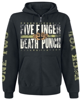 Five Finger Death Punch - Locked & Loaded - Vest met capuchon - Mannen - zwart