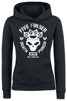 Five Finger Death Punch - Skull Knuckles - Trui met capuchon - Vrouwen - zwart