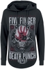 Five Finger Death Punch - Star Skull - Trui met capuchon - Vrouwen - zwart used look