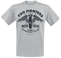 Foo Fighters - Stencil - T-shirt - Mannen - lichtgrijs gemêleerd