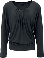 Forplay - Betty - Shirt met lange mouwen - Vrouwen - zwart