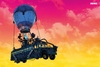 Fortnite - Battle Bus - Poster - Unisex - meerkleurig