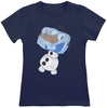 Frozen - Kids - Olaf Ice Cube - T-shirt - Vrouwen - blauw