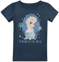 Frozen - Kids - You Make Me Smile - T-shirt - Vrouwen - navy