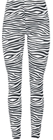 Full Volume by EMP - Leggings mit Zebramuster - Leggings - Vrouwen - zwart wit