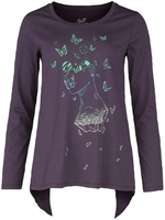 Full Volume by EMP - Longsleeve shirt met Galaxy Butterfly print - Shirt met lange mouwen - Vrouwen - lila