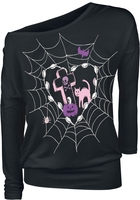 Full Volume by EMP - Longsleeve shirt met Halloweenprint - Shirt met lange mouwen - Vrouwen - zwart