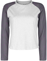 Full Volume by EMP - Longsleeve shirt met raglanmouwen - Shirt met lange mouwen - Vrouwen - grijs gemêleerd