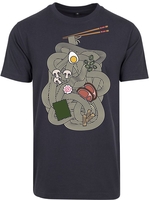 Funshirt - Psychedelic Ramen - T-shirt - Mannen - navy