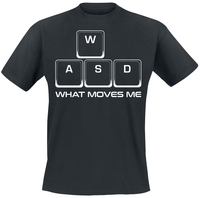 Funshirt - WASD - T-shirt - Mannen - zwart