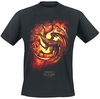 Game of Thrones - House Of The Dragon - Dragon Flames - T-shirt - Mannen - zwart