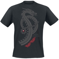 Game of Thrones - House of the Dragon - Dragon Logo - T-shirt - Mannen - zwart