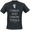 Game of Thrones - I Drink And I Know Things - T-shirt - Mannen - zwart