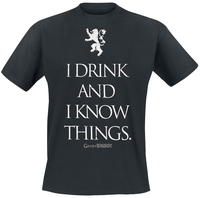 Game of Thrones - I Drink And I Know Things - T-shirt - Mannen - zwart