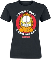 Garfield - Never Trust A Smiling Cat - T-shirt - Vrouwen - zwart
