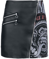Gas Monkey Garage - Big Monkey - Korte rok - Vrouwen - zwart