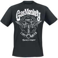 Gas Monkey Garage - Big Piston - T-shirt - Mannen - zwart