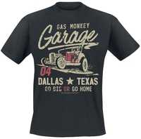 Gas Monkey Garage - Go Big Or Go Home - T-shirt - Mannen - zwart